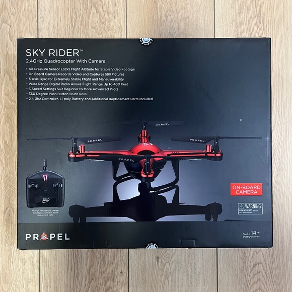 Propel Sky Rider Drone - Model # KH-2144, 2.4 GHz Quadrocopter with Camera. - Picture 2 of 7